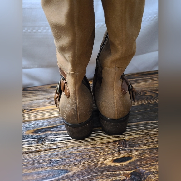 Vestiture Tan and Brown Leather Boots Womens Size 7.5M - Picture 6 of 9